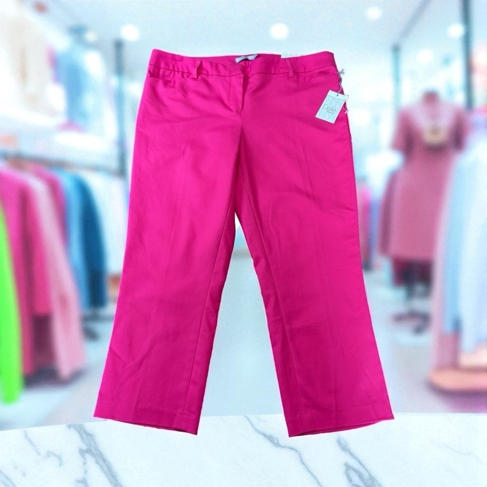 Dalia, Hot Pink Capri Pants, Size 12
